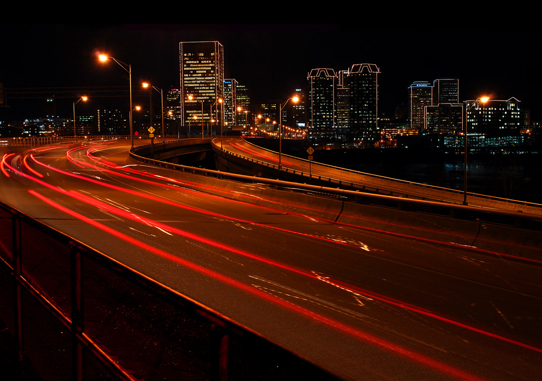 Richmond night skyline